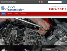 Tablet Screenshot of kirkstransmissionrepair.com